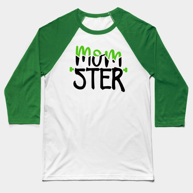 Momster Baseball T-Shirt by Coral Graphics